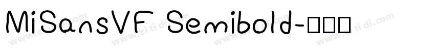 MiSansVF Semibold字体转换